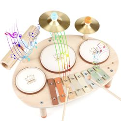 Drum Set - 9 in 1 Musical Instruments for for Toddlers 3+