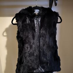 Real Rabbit Fur Reversible Vest  Thumbnail