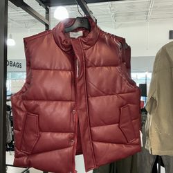 Hudson Puffy Vest Burgundy 