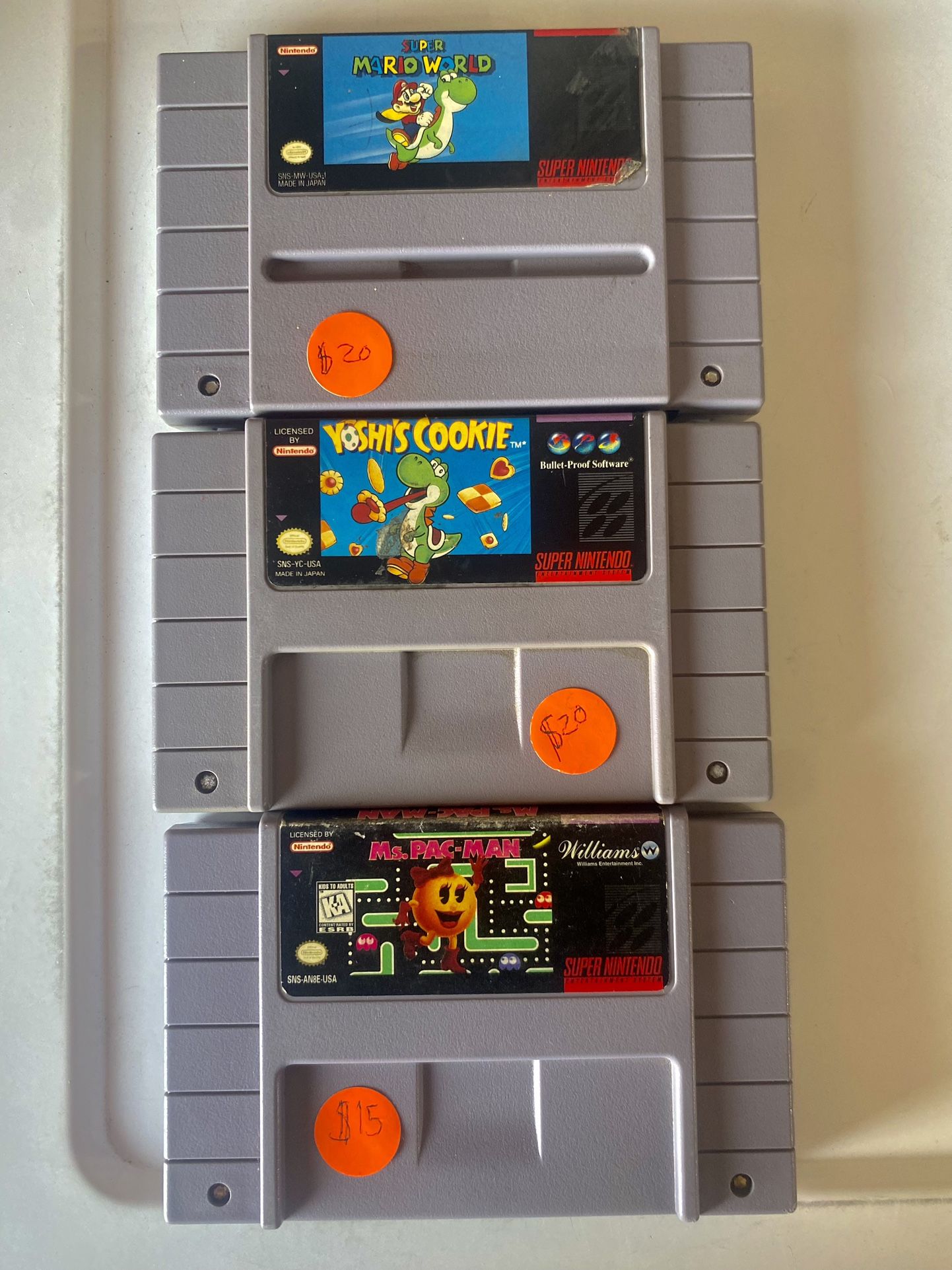 Super Nintendo Games Lot