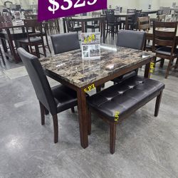 BRAND NEW 6PCS DINNING TABLE SET $329