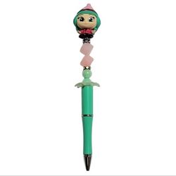 Ralph Candlehead Disney Dorables Custom Beaded Ballpoint Twist Pen Green