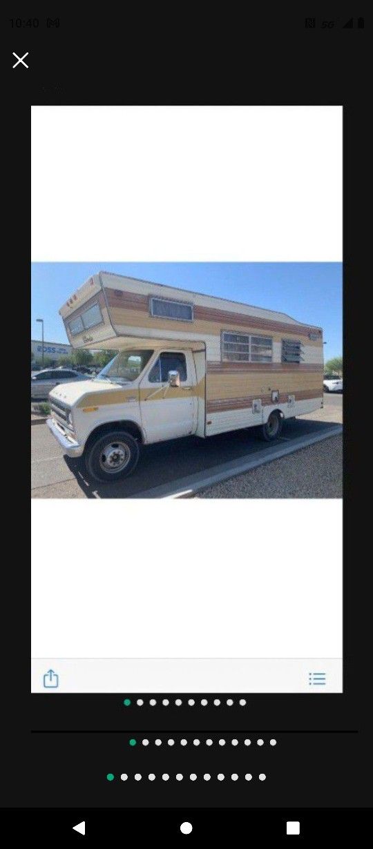 1975 Ford El Dorado RV Camper Vintage Collectible