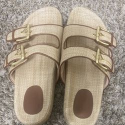 J. Crew Women’s Marlow Sandals in Raffia PICK UP