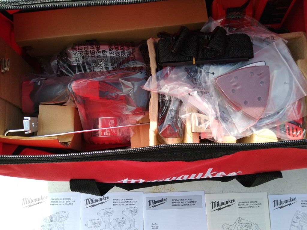 Milwaukee M18 cordless 5 tool set