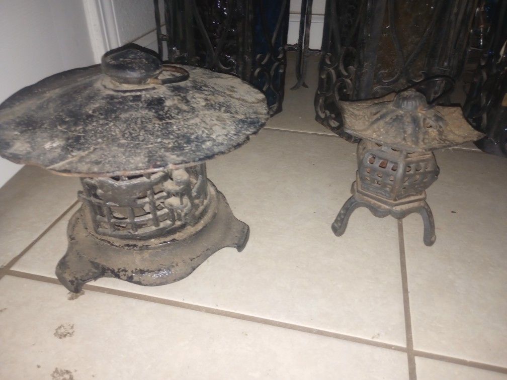 2 1940 Vintage Japanese Lanterns Hanging