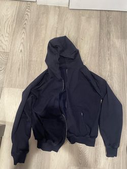Navy Blue Zip-Up Hoodie