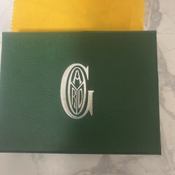 Goyard Saint Sulpice Green Goyardine Card Holder with Box and Dust Cloth