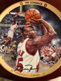 Michael Jordan Plate—-The Comeback