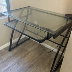 Glass study desk