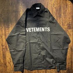 Vetements button up shirt