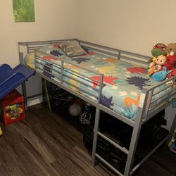 Twin Loft Bed With Slide 