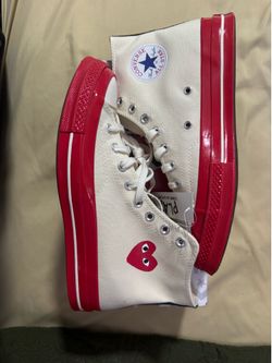 Comme Des Garcons PLAY x Converse Unisex Red Sole High Top Sneakers
