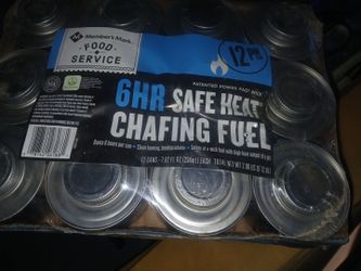 Safe heat chafing fuel for catering