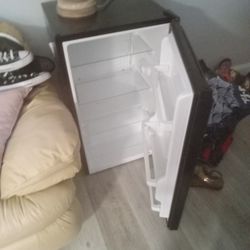 Refrigerator  .cold 3 Feet Tall Works Great . Don't Need .  Available  Friday 