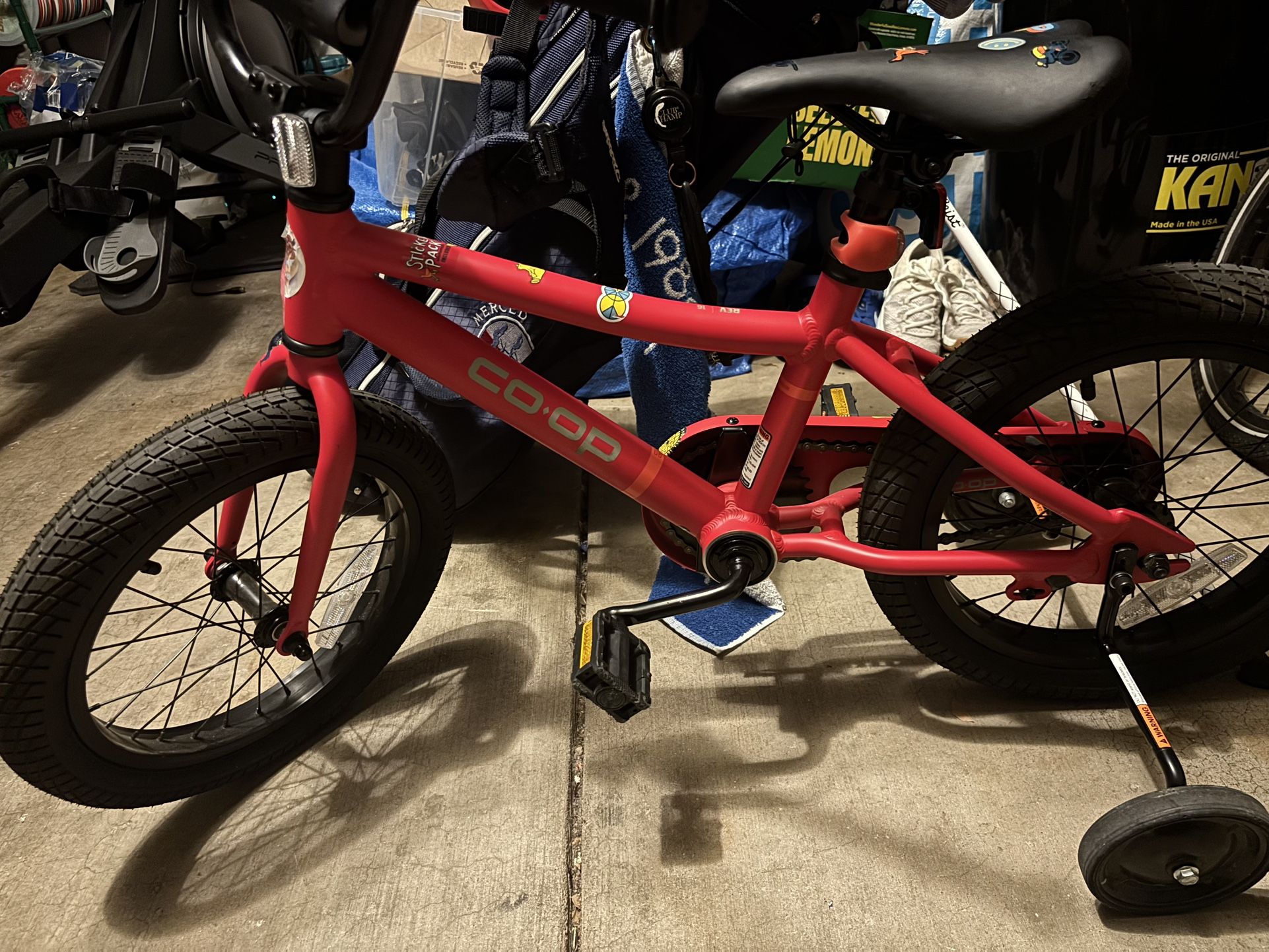 16 Inch Rei Bike. Training Wheels