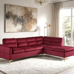 Vogue-red sectional 😍✅💕🚛👀🔥📲