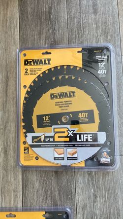 12” DeWalt  40T Circular Saw 2Pc Set