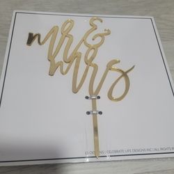 Mr & Mrs Cake Topper