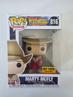 Marty Mcfly Cowboy Hot Topic Exclusive Funko Pop 816