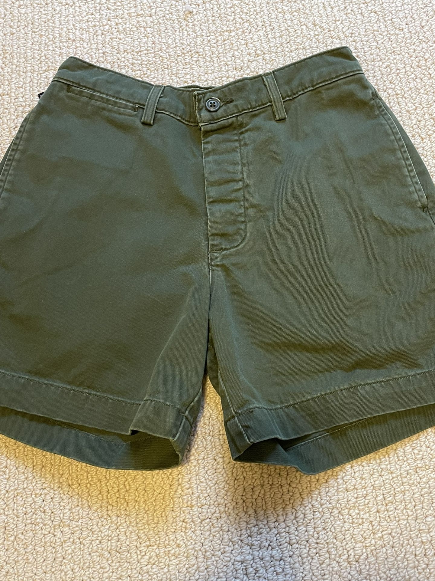 High Waisted Dark Green Ralph Lauren Polo Jeans Company Shorts