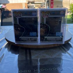 Luffy and Zoro Bronze Statue Funko Pop