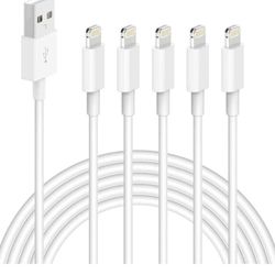 iPhone Charger,5 Pack (10 FT) [Apple MFi Certified] Charger Lightning to USB Cable Compatible iPhone 12/11 Pro/11/XS MAX/XR/8/7/6s/6/plus,iPad Pro/Air