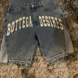 Bottega Desires Denim Shorts
