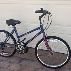 Girls 24” Wheel Mountain Bicycle 18 Sp Ready To Ride 