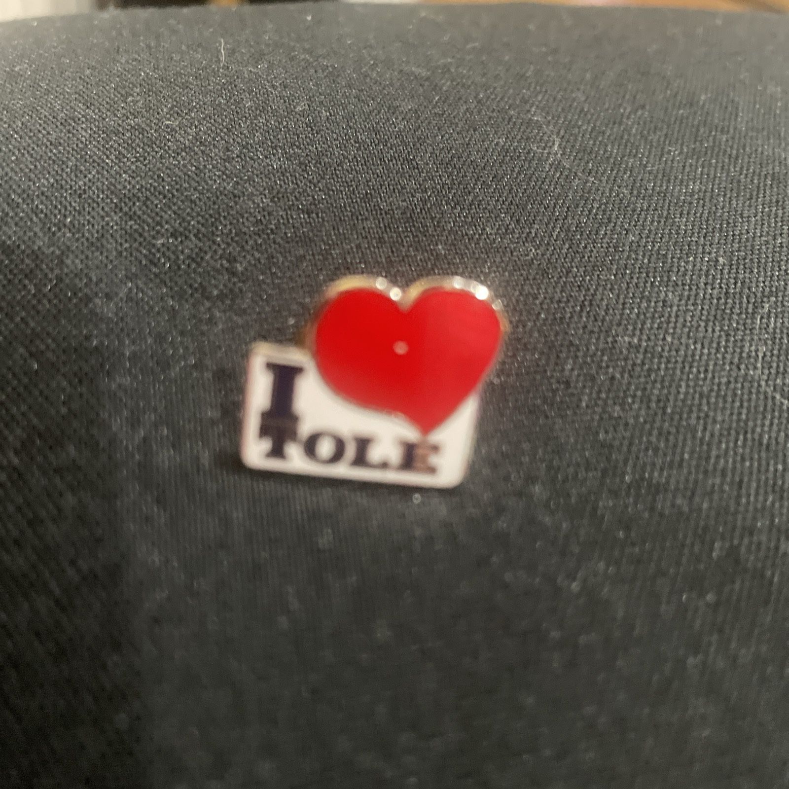 “I Love Tole” Is National Society of Tole Decorative Painters Enamel Pin