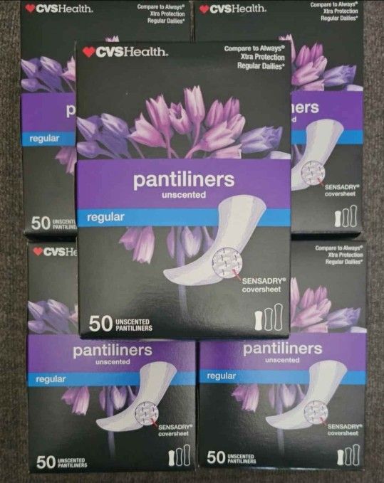 (5) CVS 50ct Regular Pantyliners