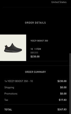 Yeezy 350 Pirate Black BB5350 Size 10 In Hand!!