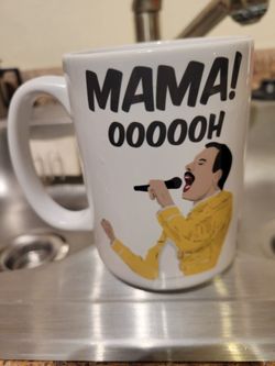 RARE FREDDIE MERCURY FROM QUEEN CERAMIC MUG