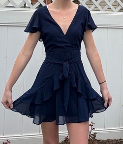 Lulus Beautiful Navy Party/Wedding Dress