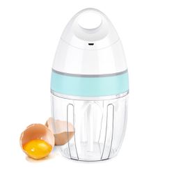 900ml Electric Mixer with Bowl for Baking- High Efficiency Egg Whisk Electric Egg Beater Household Small Baking One Press Automatic Whip Whisk Cream C