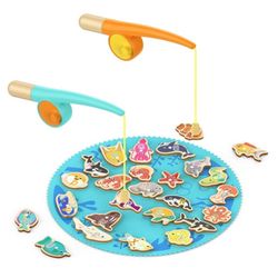Alphabet wood fishing game