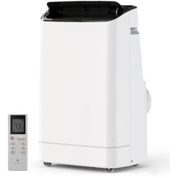 14000 BTU Portable Air Conditioner for 750 Sq Ft 3-In-1 AC Unit with Cooling/Dehumidifier/Fan Modes, Remote, 24H Timer & Installation Kit for Home/Off