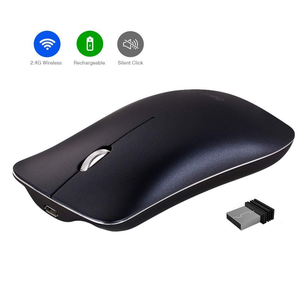 Brand new in box Wireless Mouse, Inphic Slim Silent Click Rechargeable 2.4G Wireless Mice 1600DPI Optical Portable USB PC Computer Laptop Cordless Mo