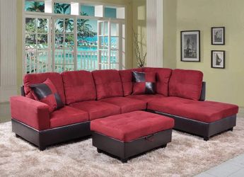 New Sectional + Ottoman