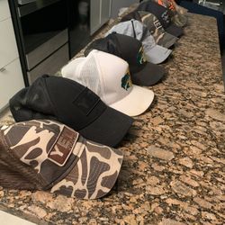 Lot Of Fishing Sports Hats 