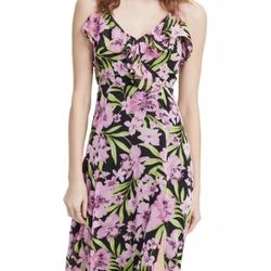 Women's Floral-Print Ruffled Maxi Dress, Created for Macy's