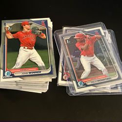 2024 Bowman Los Angeles Angels Rookie And 1st Lot 70 Baseball Cards