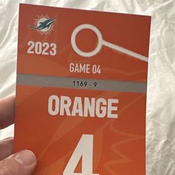 Orange Parking Pass 