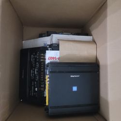 6 Car Audio Amplifiers For Parts Or Repairs $100