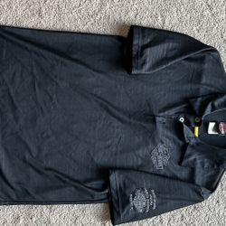 Harley Davidson Men’s Black Strip Polo Shirt