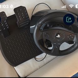 PlayStation Stee Wheel With Gran Turismo 7