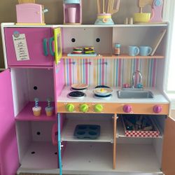 Wooden Kitchen Play Set