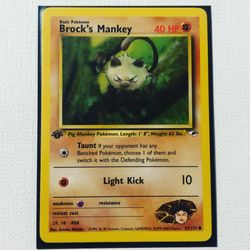 Gym Heroes 1 St Edition Mankey