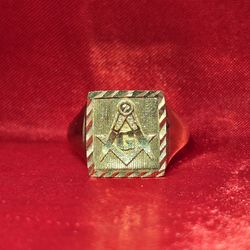 10k Gold Masonic Ring