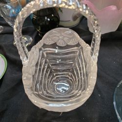 Anna Haute Bleikristal Crystal Wedding Basket /Easter Basket Small